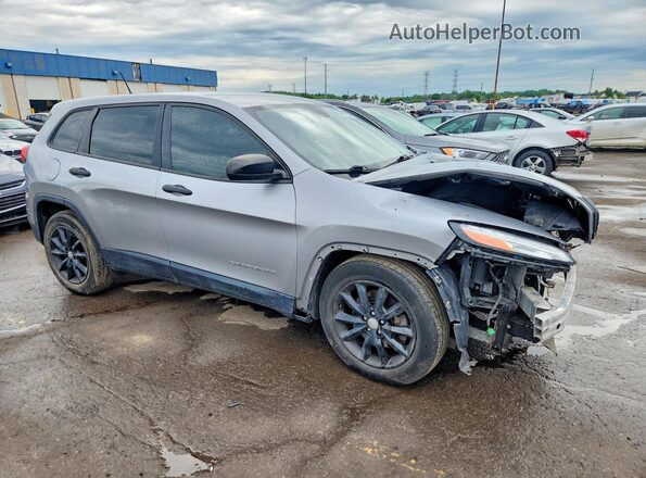 1C4PJLAS4HW619190 2017 JEEP CHEROKEE Серый Передняя правая четверть