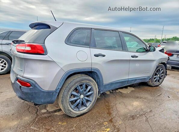 1C4PJLAS4HW619190 2017 JEEP CHEROKEE Серый Задняя правая четверть