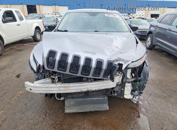 1C4PJLAS4HW619190 2017 JEEP CHEROKEE Серый Вид спереди