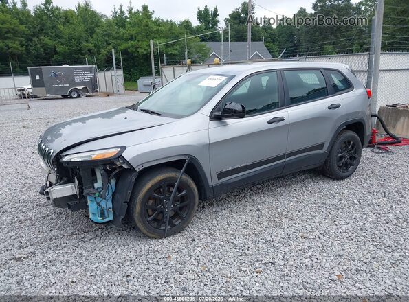 1C4PJLAS5HW554351 2017 JEEP CHEROKEE Silver Przód lewy