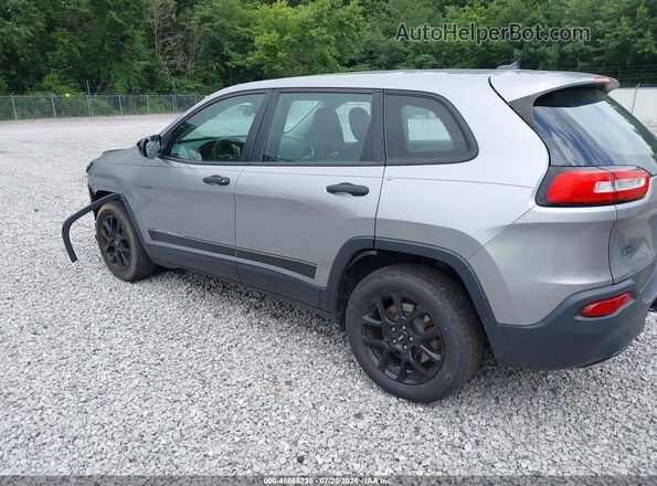 1C4PJLAS5HW554351 2017 JEEP CHEROKEE Silver Tył lewy