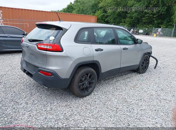 1C4PJLAS5HW554351 2017 JEEP CHEROKEE Silver Tył prawy