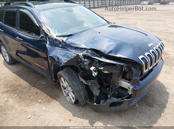 1C4PJLAS9GW336363 2016 JEEP CHEROKEE Blue Vista frontal
