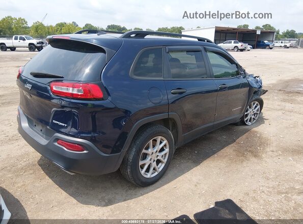 1C4PJLAS9GW336363 2016 JEEP CHEROKEE Blue Trasero derecho
