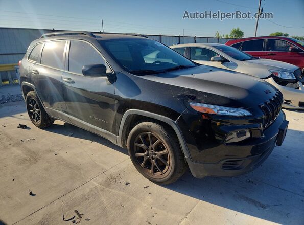 1C4PJLAS9HW597736 2017 JEEP CHEROKEE Black Delantero derecho