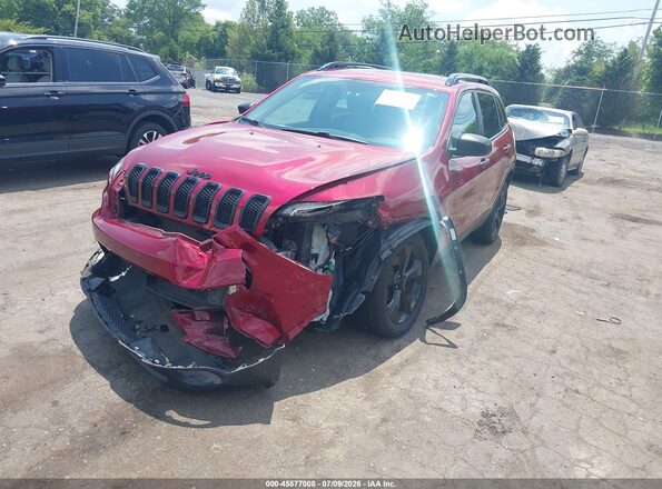 1C4PJLAS9HW663069 2017 JEEP CHEROKEE Red წინა მარცხენა ხედი სამი მეოთხედიდან