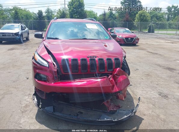 1C4PJLAS9HW663069 2017 JEEP CHEROKEE Red ხელსაწყოთა პანელის ხედი