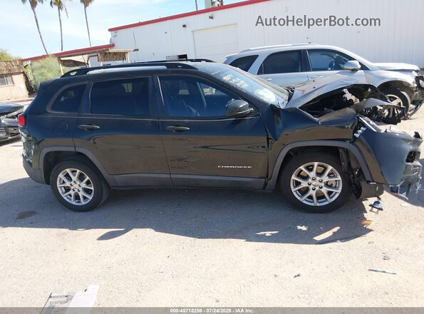 1C4PJLASXGW275296 2016 JEEP CHEROKEE Black Вид щитка приладів