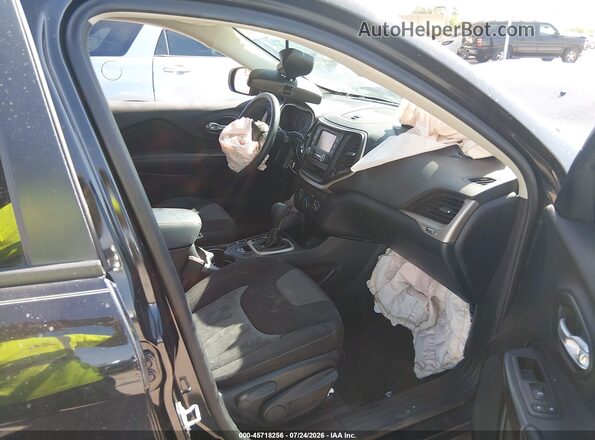1C4PJLASXGW275296 2016 JEEP CHEROKEE Black Вид салону спереду