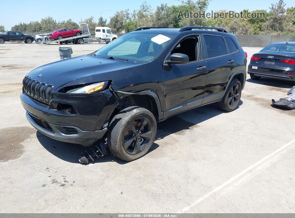 1C4PJLASXHW592982 2017 JEEP CHEROKEE Black Front left