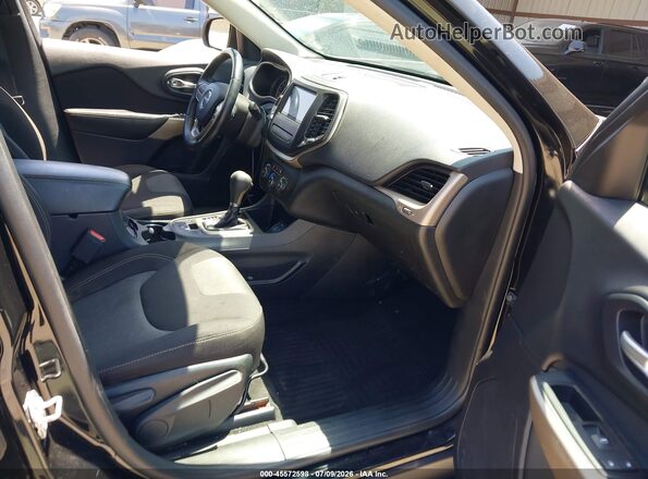 1C4PJLASXHW592982 2017 JEEP CHEROKEE Black Front interior view