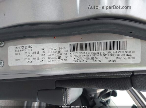 1C4PJLCB0HW541682 2017 JEEP CHEROKEE Silver Engine compartment view
