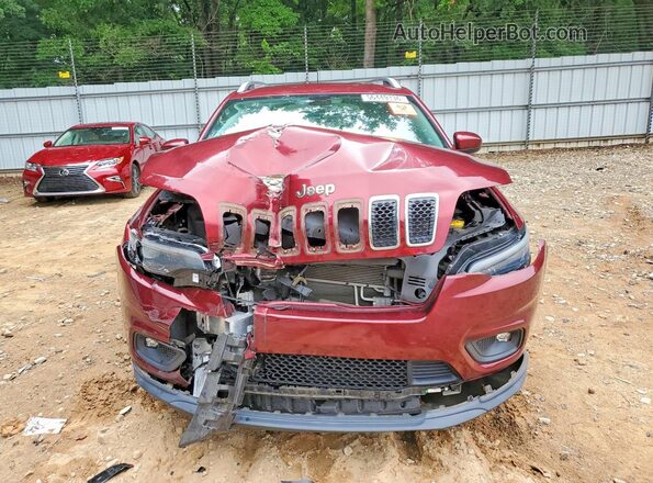 1C4PJLCB0KD286146 2019 JEEP CHEROKEE Maroon წინა ხედი