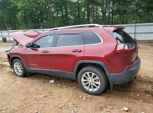 1C4PJLCB0KD286146 2019 JEEP CHEROKEE Maroon უკანა მარცხენა