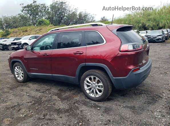 1C4PJLCB0KD290469 2019 JEEP CHEROKEE Burgundy Հետևի ձախ