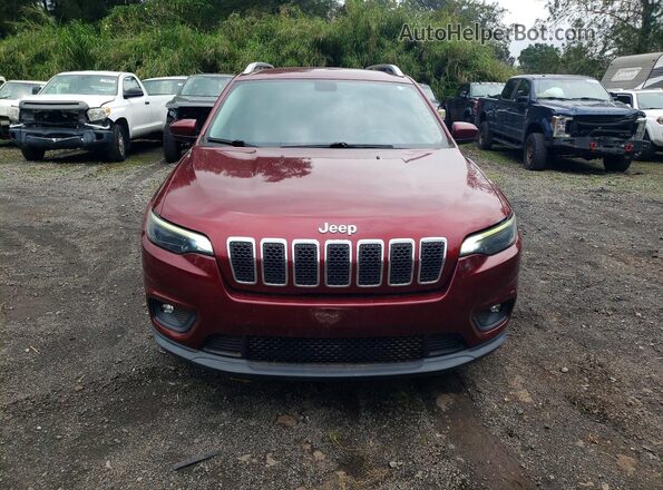 1C4PJLCB0KD290469 2019 JEEP CHEROKEE Burgundy Դիմացի տեսք