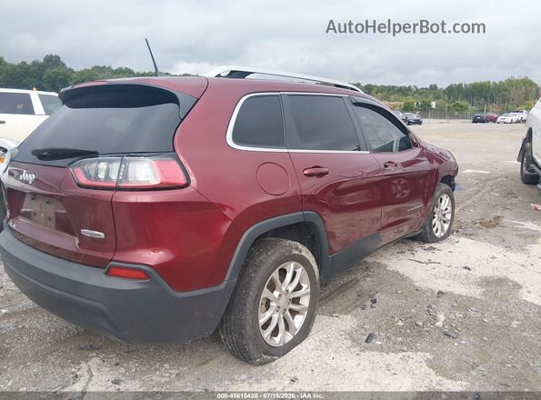 1C4PJLCB0KD326659 2019 JEEP CHEROKEE Темно-бордовый Задняя правая четверть