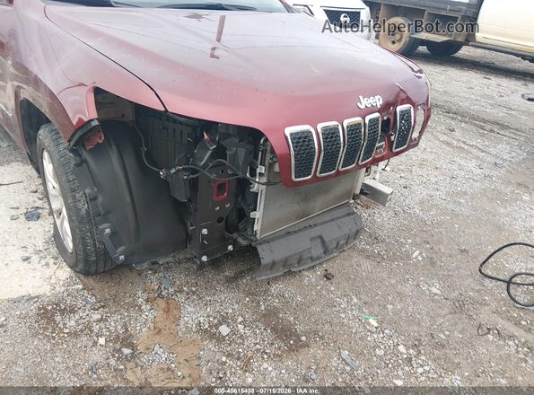 1C4PJLCB0KD326659 2019 JEEP CHEROKEE Темно-бордовый Вид спереди