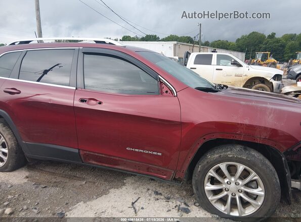 1C4PJLCB0KD326659 2019 JEEP CHEROKEE Темно-бордовый Вид задней части салона