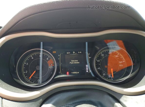 1C4PJLCB1GW362341 2016 JEEP CHEROKEE White Սարքավորումների վահանակի տեսք