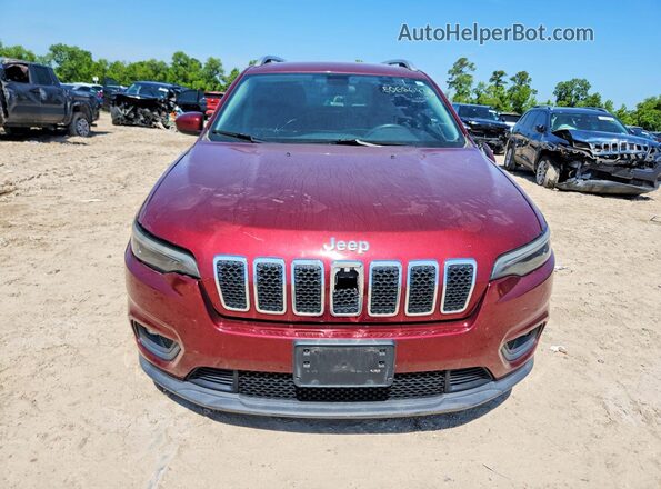 1C4PJLCB1KD149832 2019 JEEP CHEROKEE Maroon Front view