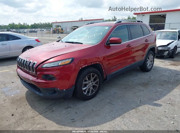 1C4PJLCB2HW517819 2017 JEEP CHEROKEE Красный Передняя левая четверть