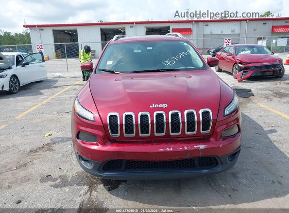 1C4PJLCB2HW517819 2017 JEEP CHEROKEE Красный Вид щитка приборов