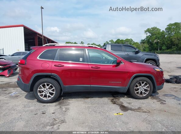1C4PJLCB2HW517819 2017 JEEP CHEROKEE Красный Вид задней части салона