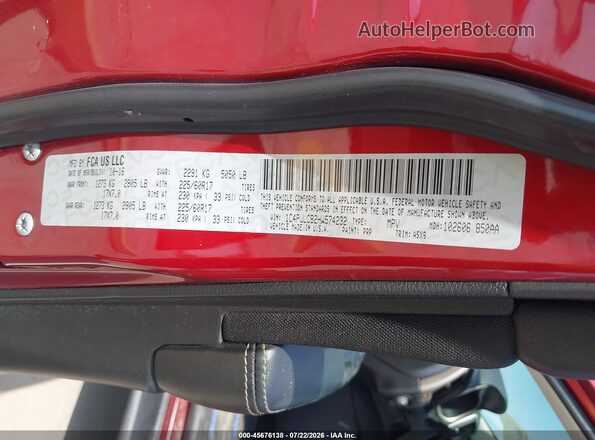 1C4PJLCB2HW574232 2017 JEEP CHEROKEE Red Engine compartment view