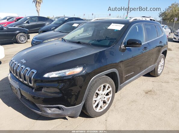 1C4PJLCB2HW603986 2017 JEEP CHEROKEE Black Առջևի ձախ երեք քառորդ տեսարան