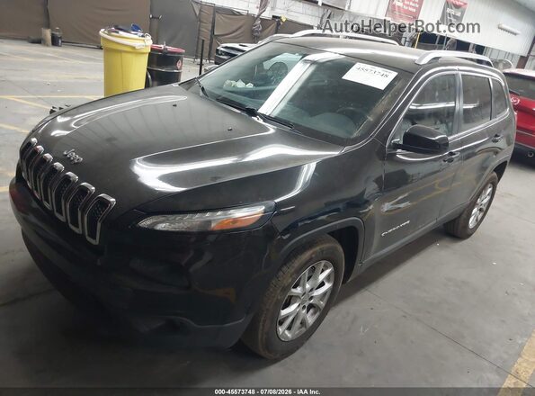 1C4PJLCB2JD511374 2018 JEEP CHEROKEE Black წინა მარცხენა ხედი სამი მეოთხედიდან