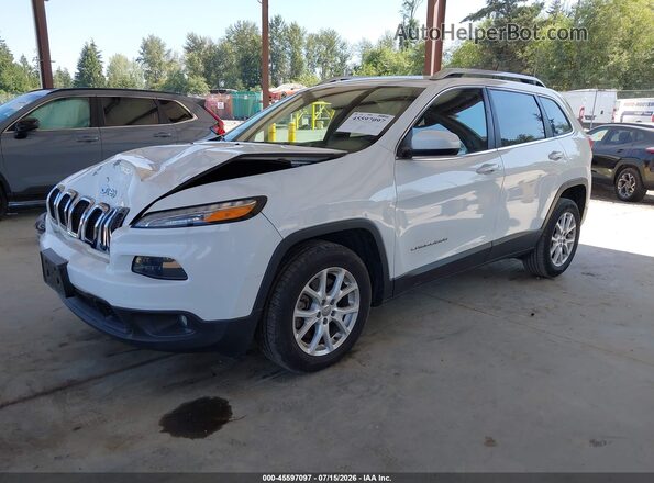 1C4PJLCB2JD563300 2018 JEEP CHEROKEE White Front left