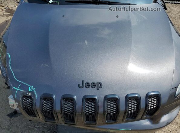 1C4PJLCB2JD606291 2018 JEEP CHEROKEE Gray Engine compartment view