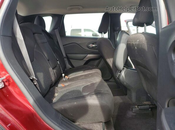 1C4PJLCB2KD222464 2019 JEEP CHEROKEE Maroon Vista interior trasera
