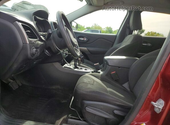 1C4PJLCB2KD222464 2019 JEEP CHEROKEE Maroon Vista interior delantera
