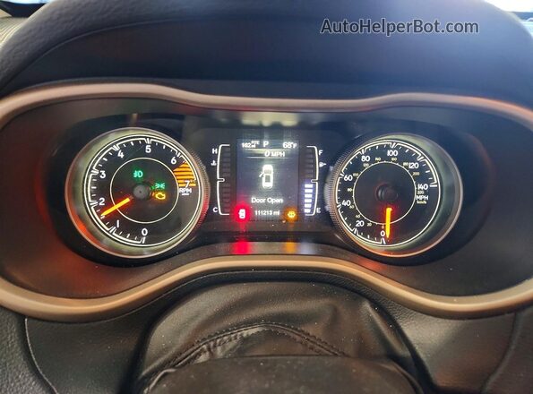 1C4PJLCB3HW541000 2017 JEEP CHEROKEE White Вид щитка приладів