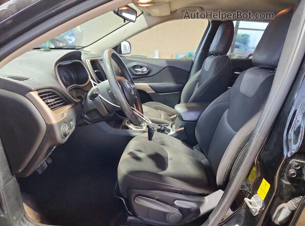 1C4PJLCB3JD611421 2018 JEEP CHEROKEE Black Widok wnętrza z przodu