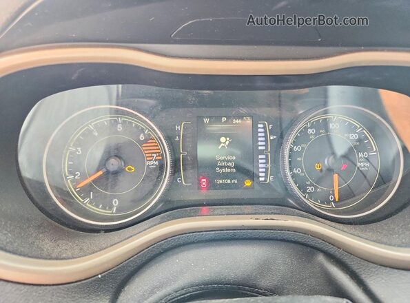 1C4PJLCB4GW346277 2016 JEEP CHEROKEE Зеленый Вид щитка приборов