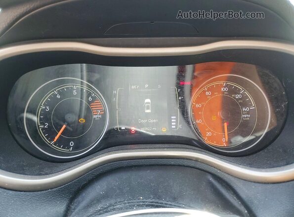 1C4PJLCB4GW374225 2016 JEEP CHEROKEE Серебряный Вид щитка приборов