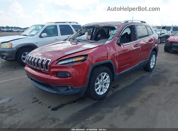 1C4PJLCB4HW574412 2017 JEEP CHEROKEE Maroon წინა მარცხენა ხედი სამი მეოთხედიდან