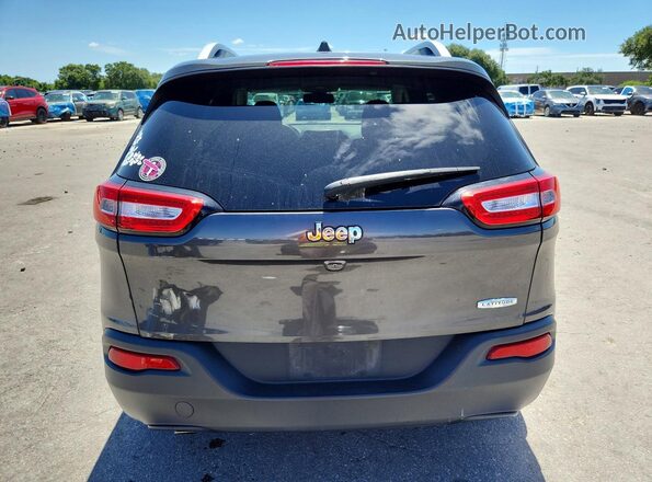1C4PJLCB4HW640165 2017 JEEP CHEROKEE Gray Rear view