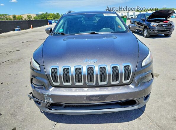 1C4PJLCB4HW640165 2017 JEEP CHEROKEE Gray Front view
