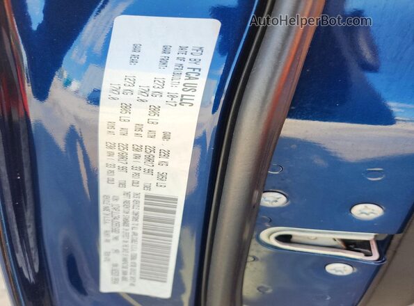 1C4PJLCB4JD551682 2018 JEEP CHEROKEE Blue VIN sticker view