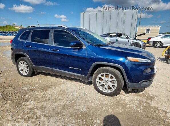 1C4PJLCB4JD551682 2018 JEEP CHEROKEE Blue Front right
