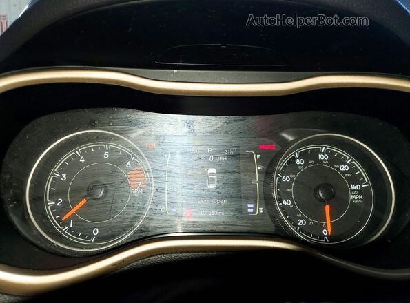 1C4PJLCB4JD587436 2018 JEEP CHEROKEE Black Instrument cluster view