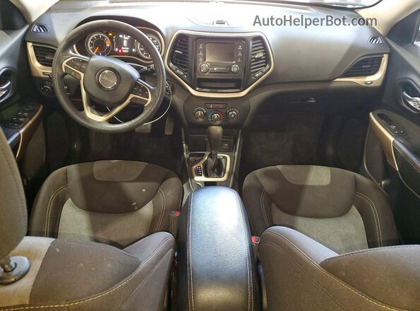 1C4PJLCB4JD587436 2018 JEEP CHEROKEE Black Dashboard view