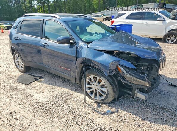 1C4PJLCB4MD169155 2021 JEEP CHEROKEE Blue Front right