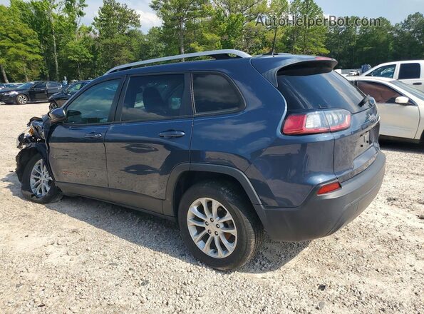 1C4PJLCB4MD169155 2021 JEEP CHEROKEE Blue Rear left