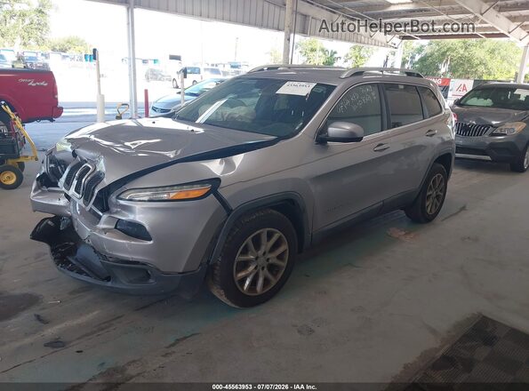 1C4PJLCB5JD531179 2018 JEEP CHEROKEE Silver Przód lewy