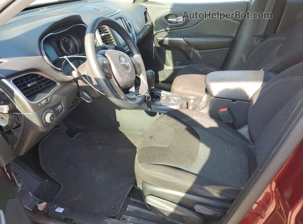 1C4PJLCB5KD327502 2019 JEEP CHEROKEE Maroon Front interior view